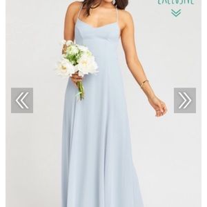 Godshaw Goddess Maxi - Steel Blue Chiffon